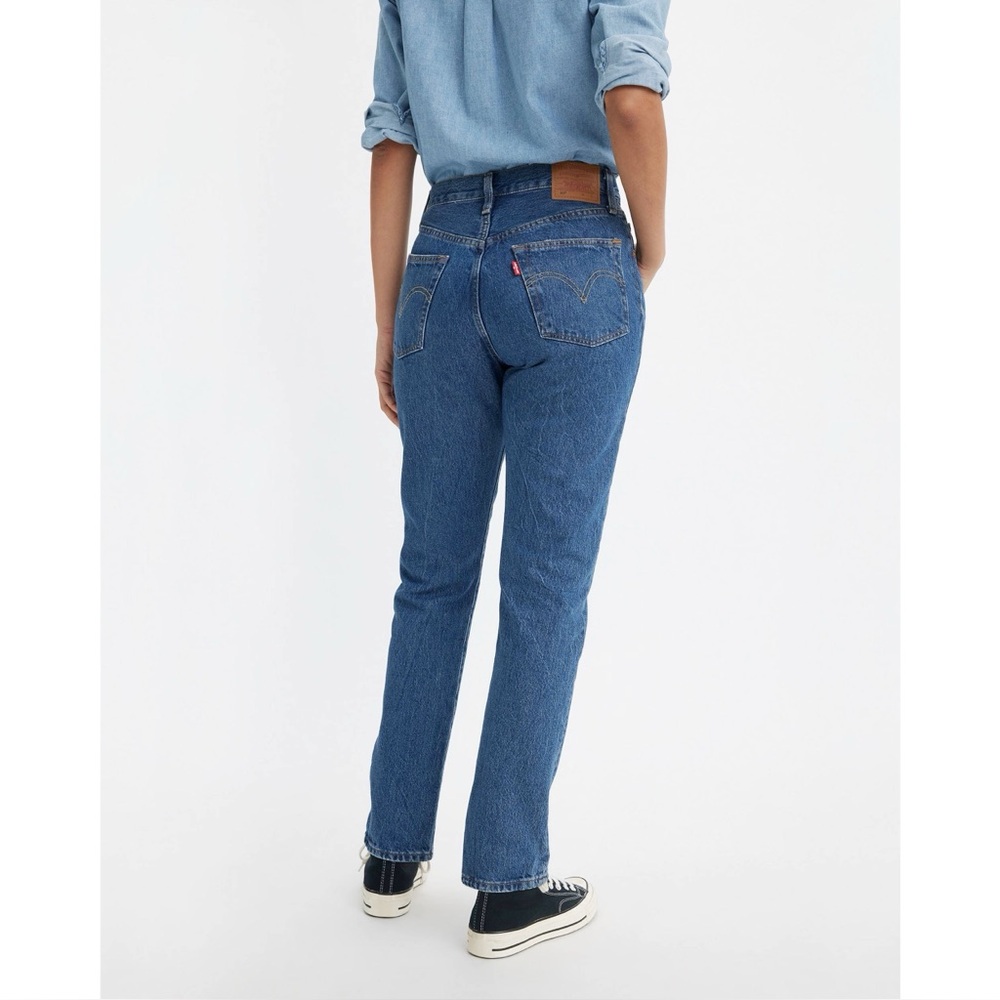 Levi’s 501 Woman Blue Classic Skinny Cigarette Jeans US29 Contemporary Western
